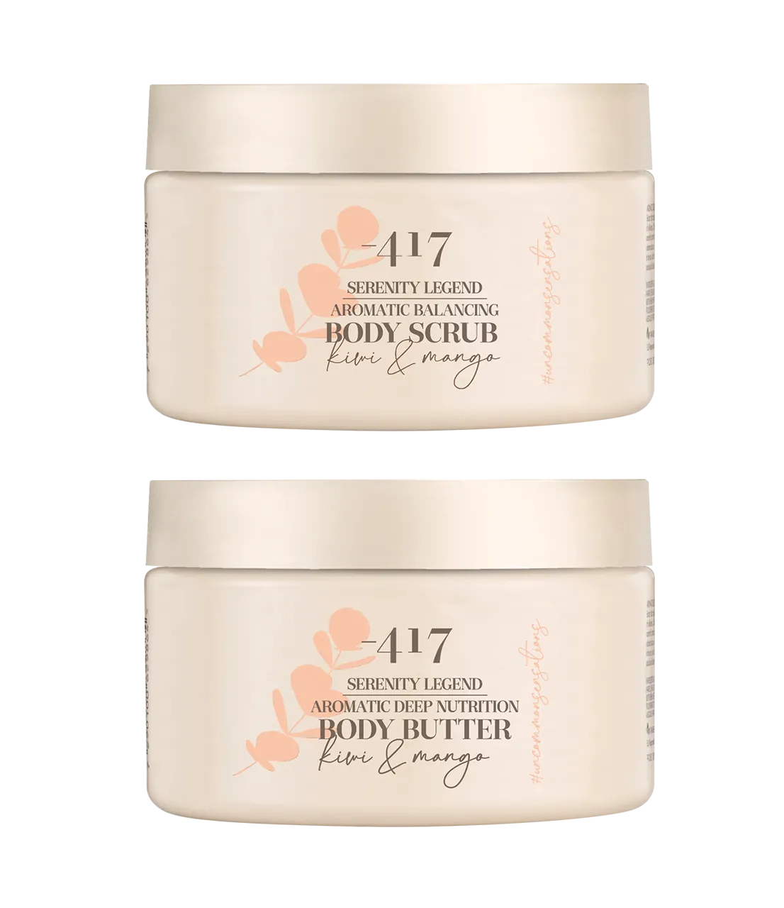 -417 Serenity Legend Body Scrub & Butter Duo – Kiwi & Mango - Set of 2