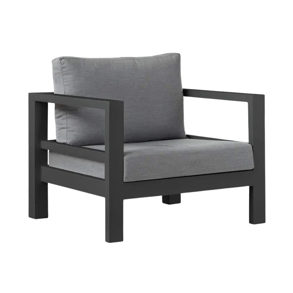 Amazon Aluminium Outdoor Club Chair (Charcoal)