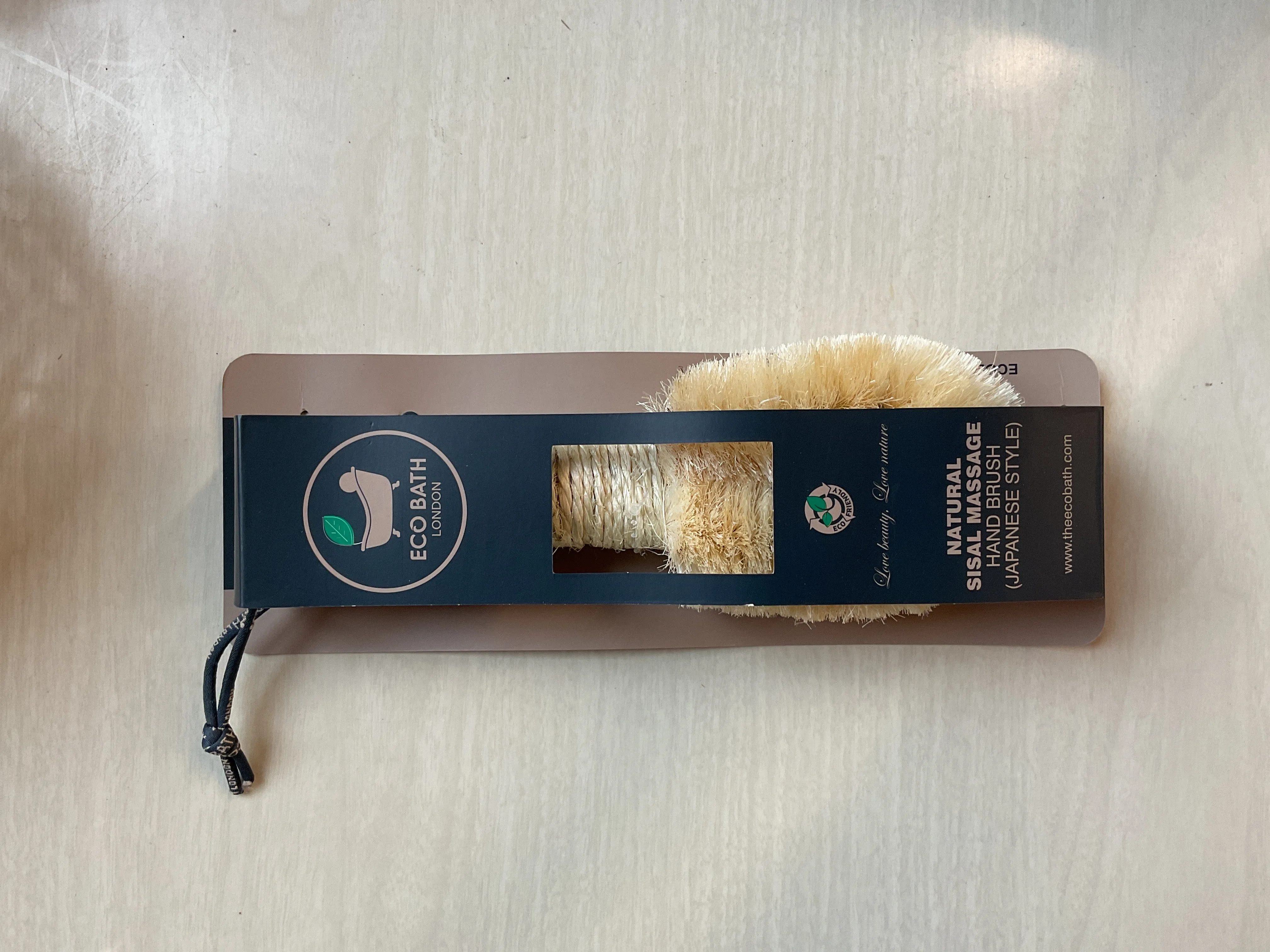 Eco Bath - Natural Sisal Massage Hand Brush (Japanese Style)