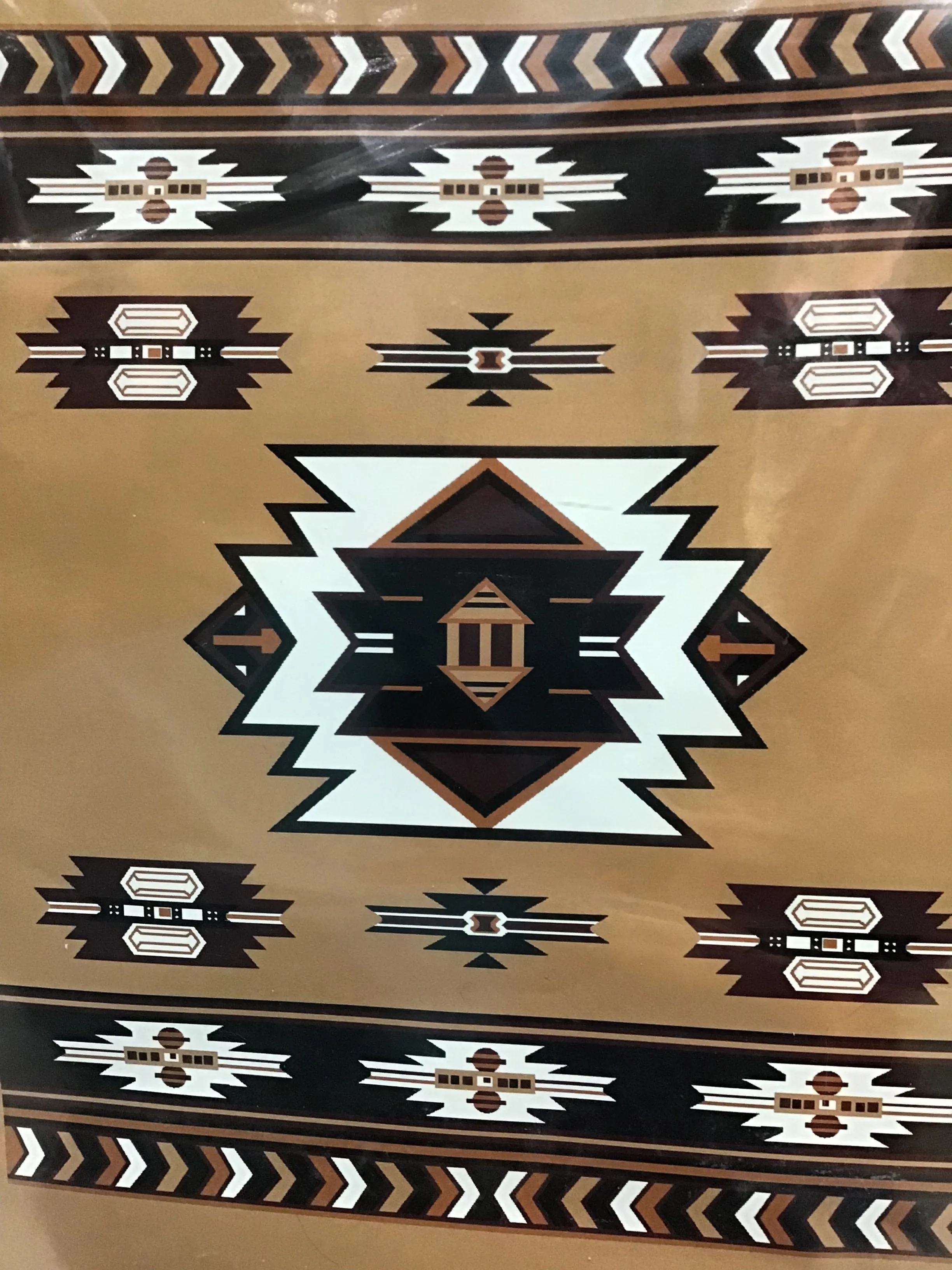 LUXURY PLUSH BLANKET (Navajo Brown)