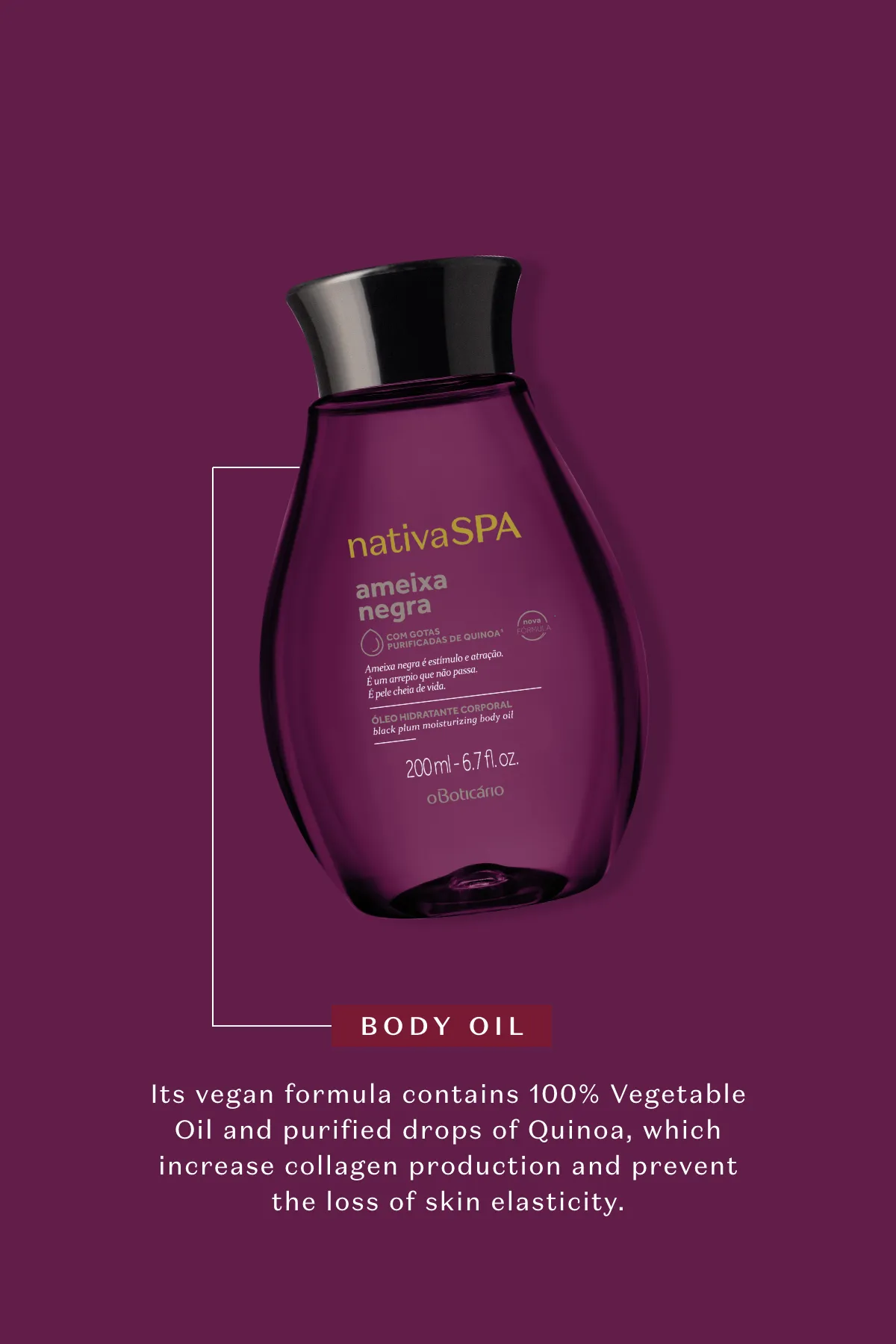 Nativa SPA Black Plum Body Lotion & Oil Set